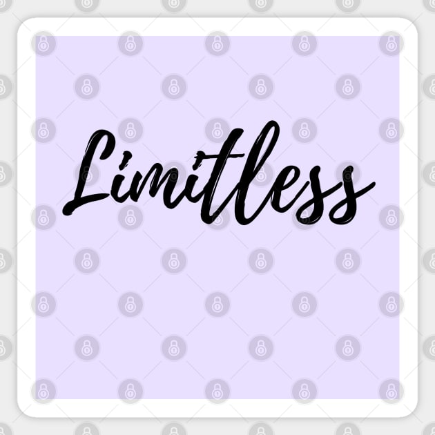 Limitless - Explore your Possibilities - Purple background Sticker by ActionFocus